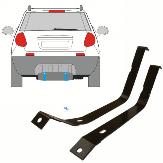 Obejmy zbiornika paliwa do Fiat Sedici 2006-2014 10171