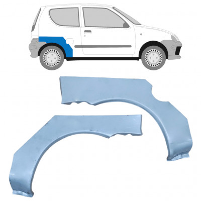 Reperaturka błotnika tylnego do Fiat Seicento 1998-2010 / Lewa+Prawa / Zestaw 9599