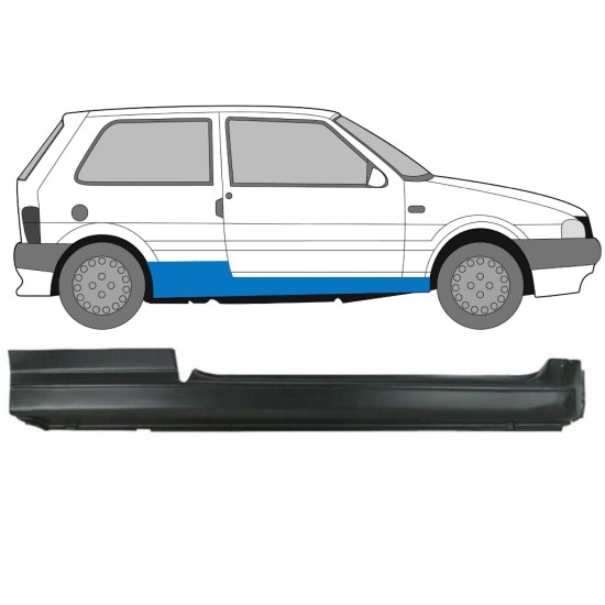 Pełny próg do Fiat Uno 1983-2002 / Prawa 16011