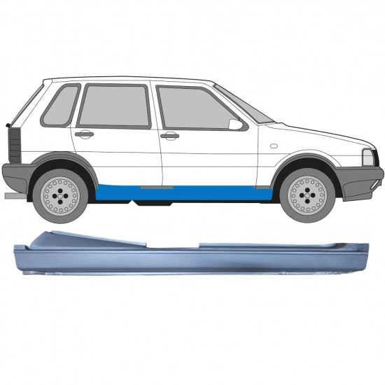 Reperaturka progu do Fiat Uno 1983-2002 / Prawa 7186