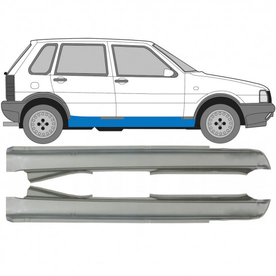 Reperaturka progu do Fiat Uno 1983-2002 / Lewa+Prawa / Zestaw 9666