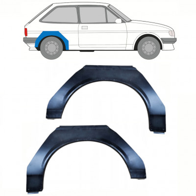 Reperaturka błotnika tylnego do Ford Fiesta 1983-1989 / Lewa+Prawa / Zestaw 10373