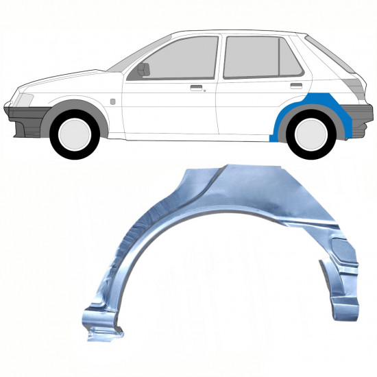 Reperaturka błotnika tylnego do Ford Fiesta 1989-1995 / Lewa 8748