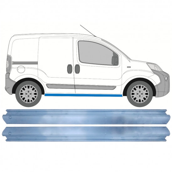 Reperaturka progu do Fiat Fiorino 2007- / Lewa+Prawa / Zestaw 10488