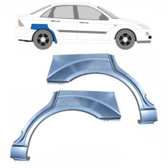 Reperaturka błotnika tylnego do Ford Focus 1998-2004 / Lewa+Prawa / SEDAN / Zestaw 6562
