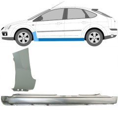 Pełny próg + reperaturka błotnika przedniego do Ford Focus 2004-2010 / Lewa / Zestaw 8736