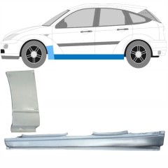 Pełny próg + reperaturka błotnika przedniego do Ford Focus 1998-2004 / Lewa / Zestaw 8734