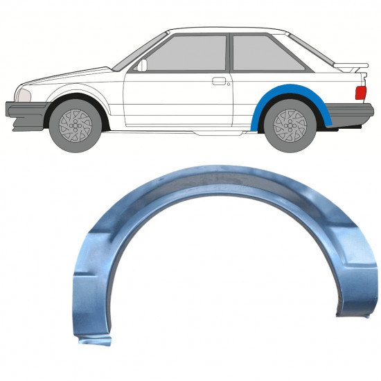 Reperaturka błotnika tylnego do Ford Escort 1980-1986 / Lewa 7817