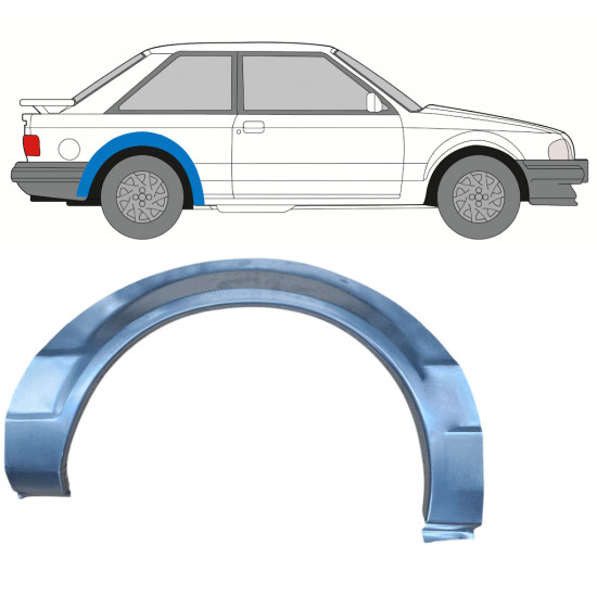 Reperaturka błotnika tylnego do Ford Escort 1980-1986 / Prawa 7816