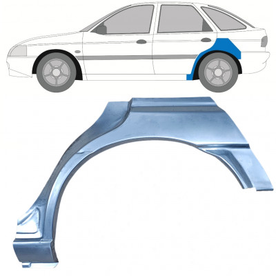 FORD ESCORT 1995-2000 5 DRZWIOWY REPERATURKA BŁOTNIKA TYLNEGO / LEWA STRONA