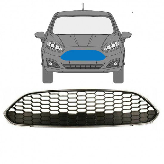 FORD FIESTA 2015-2017 GRILL PRZEDNI