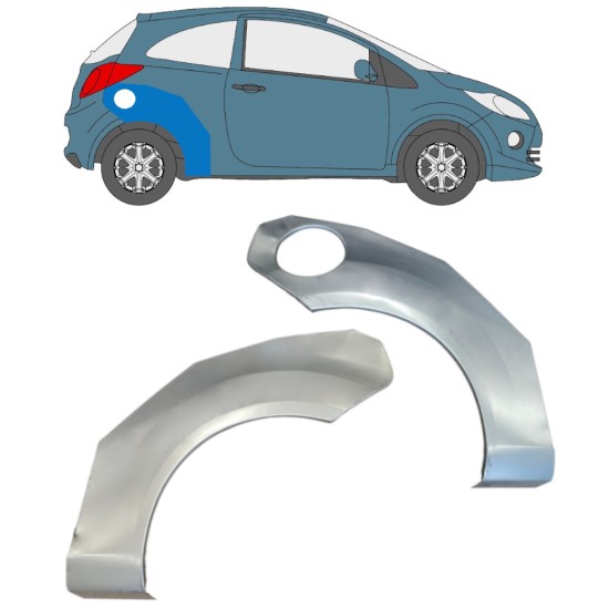Reperaturka błotnika tylnego do Ford Ka 2008-2016 / Lewa+Prawa / Zestaw 15065 Reperaturka błotnika tylnego do Ford Ka 2008-2016 / Lewa+Prawa / Zestaw 15065