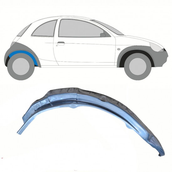 Reperaturka błotnika tylnego wewnętrzna do Ford KA 1996-2008 / Prawa 10772