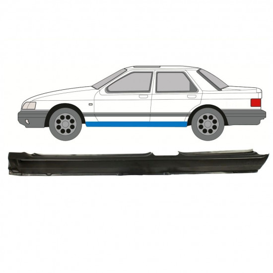 Pełny próg do Ford Sierra 1982-1993 / Lewa 7439