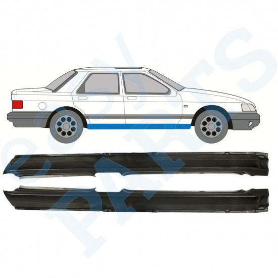 Pełny próg do Ford Sierra 1982-1993 / Lewa+Prawa / Zestaw 9774