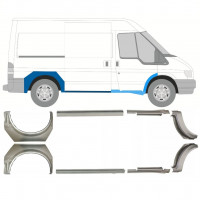 Reperaturka progu + błotnika tylnego do Ford Transit 2000-2013 / SWB / Zestaw 9694