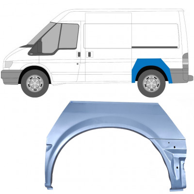 FORD TRANSIT 2000-KRÓTKI ROZSTAW OSI REPERATURKA BŁOTNIKA TYLNEGO / LEWA STRONA