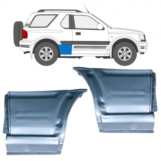 Reperaturka błotnika tylnego do Opel Frontera B 1999-2002 / Lewa / Prawa / Lewa+Prawa / Zestaw 12833
