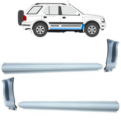 OPEL FRONTERA B 1999-2002 REPERATURKA BŁOTNIKA PRZEDNIEGO + REPERATURKA PROGU / LEWA STRONA + PRAWA STRONA