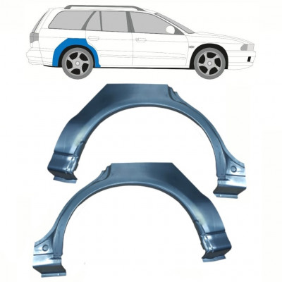 Reperaturka błotnika tylnego do Mitsubishi Galant 1996-2003 / Lewa+Prawa / COMBI / Zestaw 10116