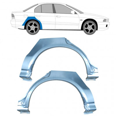 Reperaturka błotnika tylnego do Mitsubishi Galant 1996-2003 / Lewa+Prawa / Zestaw 9161