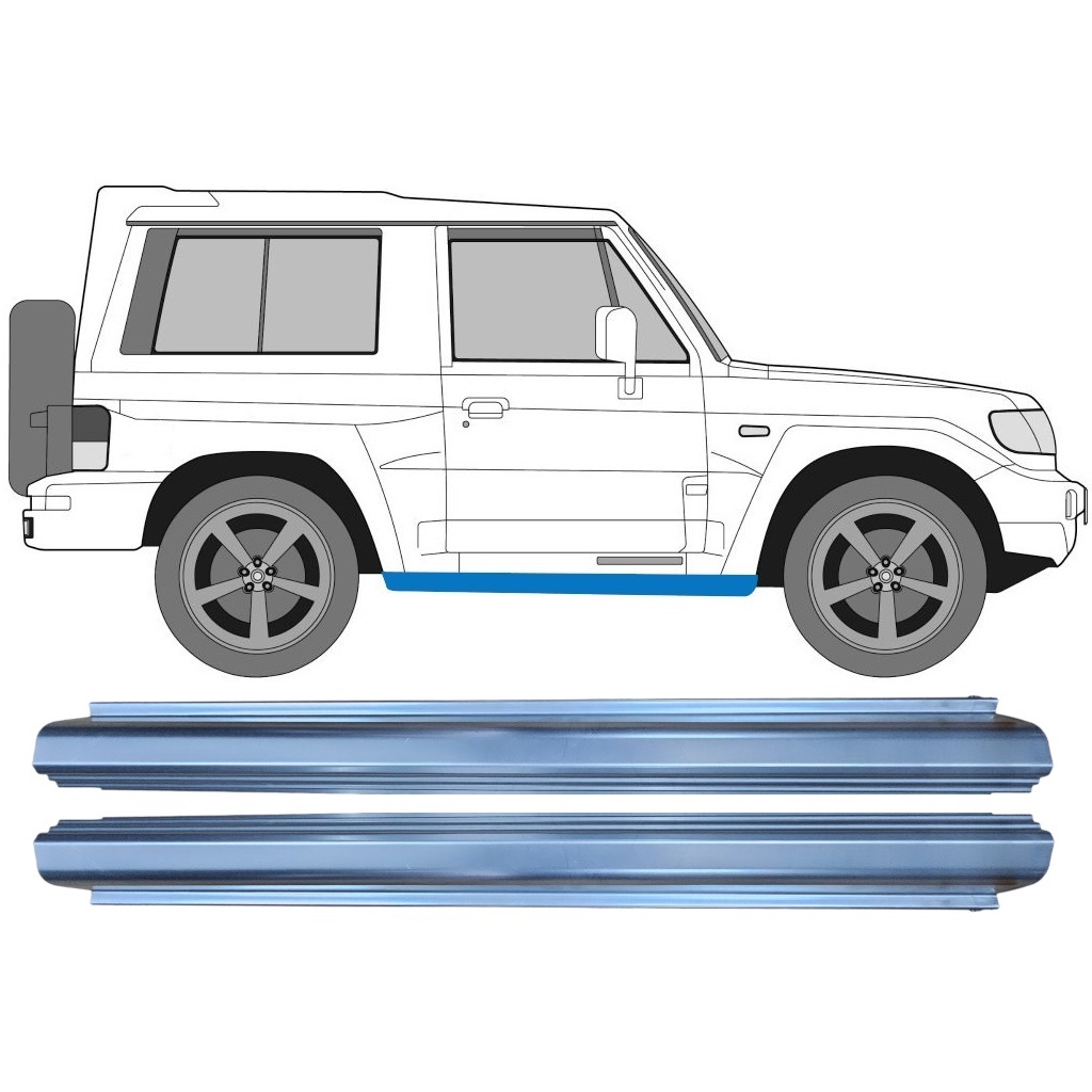 Reperaturka Progu Do Hyundai Galloper 1991- / Zestaw 11366