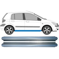 Reperaturka progu do Hyundai Getz 2002-2010 / Lewa+Prawa / Zestaw 11370