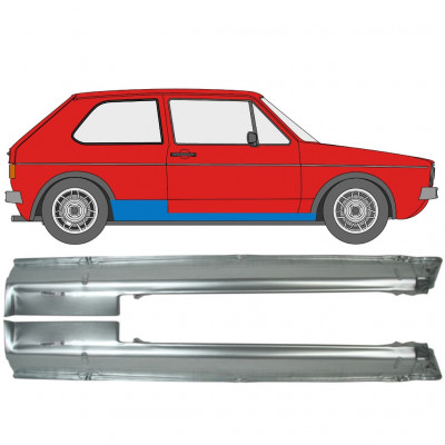 VW GOLF 1 1974- 3 DRZWIOWY PRÓG / ZESTAW