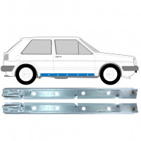 Reperaturka progu wewnętrzna do VW Golf 2 1982-1992 / Lewa+Prawa / Zestaw 11027