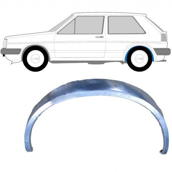 VW GOLF 2 1982- TYLNY WEWNĘTRZNY KOŁO REPERATURKA BŁOTNIKA PANEL NAPRAWCZY / LEWA STRONA