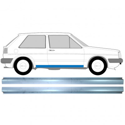 VW GOLF 2 1982-1992 REPERATURKA PROGU / PRAWA STRONA = LEWA STRONA / ZESTAW