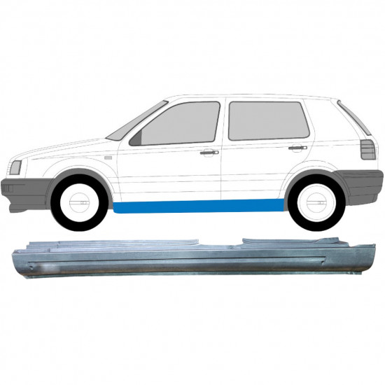 VW GOLF 3 1991- 5 DRZWIOWY PRÓG / LEWA STRONA
