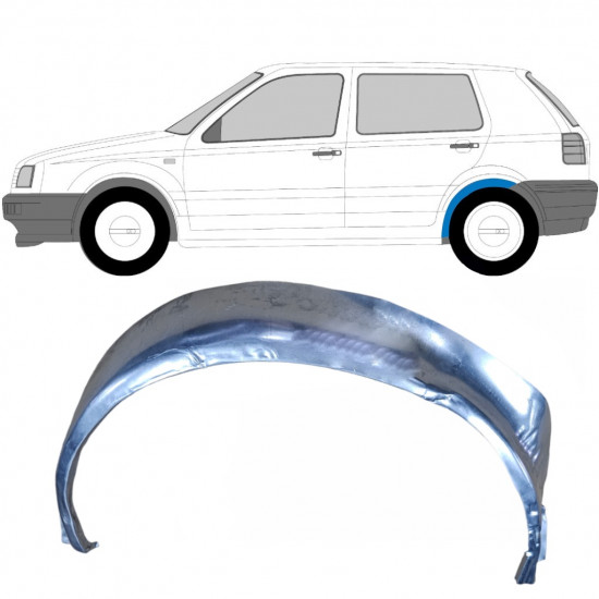 Reperaturka nadkola tylnego wewnętrzna do VW Golf 3 1991-1998 / Lewa 8899