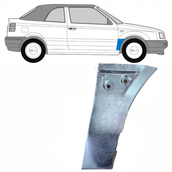 VW GOLF 3 1993-1998 CABRIO REPERATURKA BŁOTNIKA PRZEDNIEGO / PRAWA STRONA