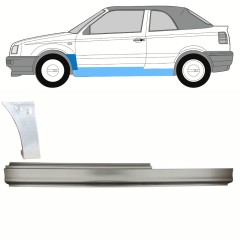 Reperaturka progu + błotnika przedniego do Volkswagen Golf 3 1991-1998 / Lewa / CABRIO / Zestaw 10201