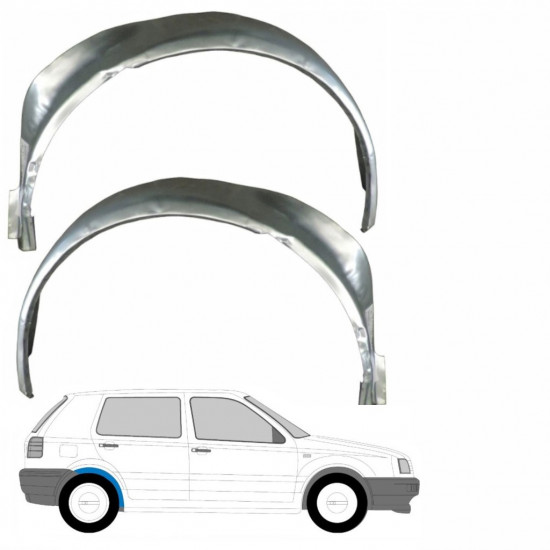 VW GOLF 3 1991-1998 TYLNY WEWNĘTRZNY REPERATURKA NADKOLA TYLNEGO / ZESTAW
