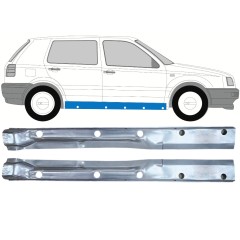 Reperaturka progu wewnętrzna do Volkswagen Golf 3 1991-1998 / Lewa+Prawa / Zestaw 12509