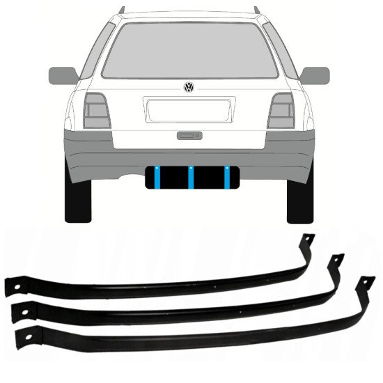 Obejmy zbiornika paliwa do Volkswagen Golf 3 1991-1998 / COMBI 9366