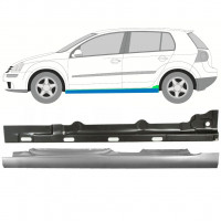 Reperaturka progu wewnętrzna + zewnętrzna do VW Golf 5 2003-2009 / Lewa / Zestaw 11139