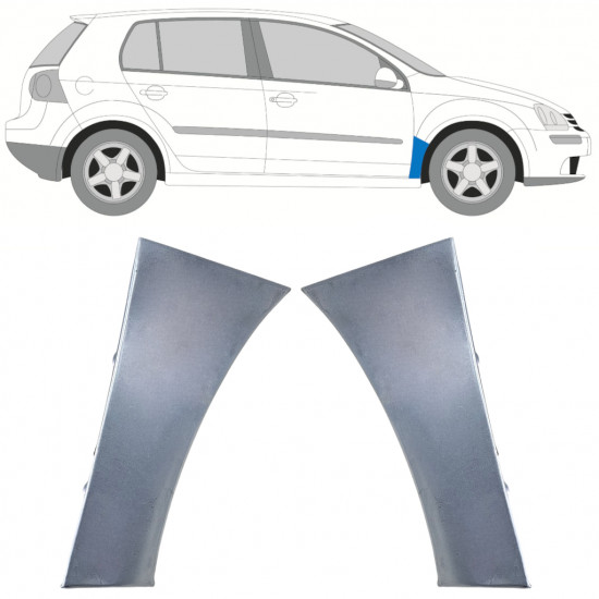 Reperaturka błotnika przedniego do Volkswagen Golf 5 2003-2009 / Lewa / Prawa / Lewa / Prawa 12756