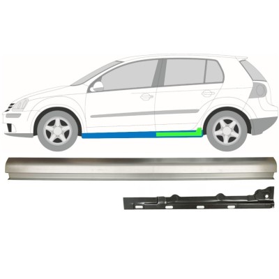 Reperaturka progu wewnętrzna + zewnętrzna do Volkswagen Golf 5 2003-2009 / Lewa / Zestaw 11709
