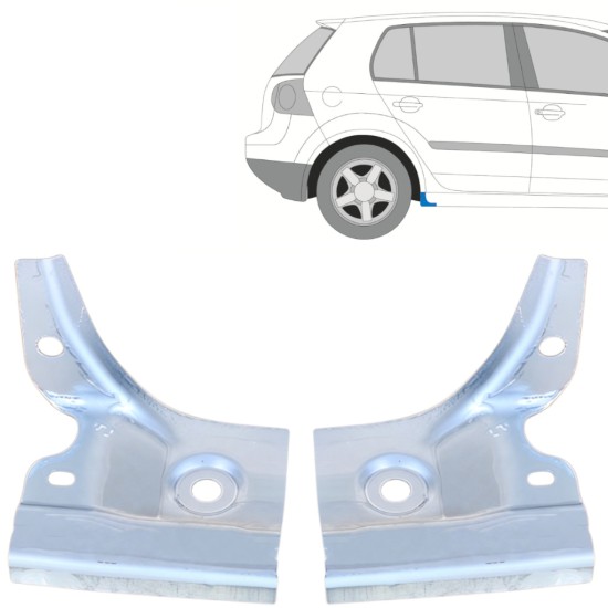 Reperaturka zakończenia progu do Volkswagen Golf 5 2003-2009 / Lewa+Prawa / Zestaw 16114
