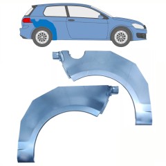 Reperaturka błotnika tylnego do Volkswagen Golf 6 2008-2013 / Lewa+Prawa / Zestaw 10071