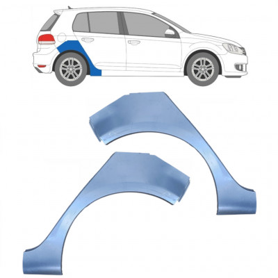 Reperaturka błotnika tylnego do VW Golf 6 2008-2014 / Lewa+Prawa / Zestaw 9427