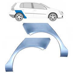 Reperaturka błotnika tylnego do Volkswagen Golf 5 2003-2009 / Lewa+Prawa / Zestaw 10092