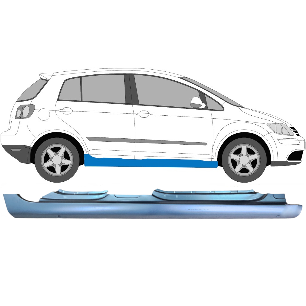 Pełny Próg Do Vw Golf Plus 2005- / Prawa 7081