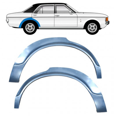 Reperaturka błotnika tylnego do Ford Granada 1972-1977 / Lewa+Prawa / Zestaw 11030