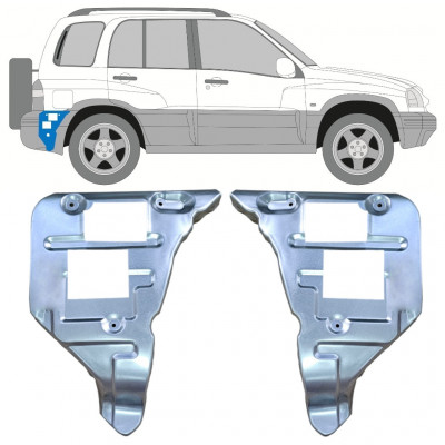 Reparaturka mocowania tylnego zderzaka do Suzuki Grand Vitara 1997-2005 / Zestaw 11701