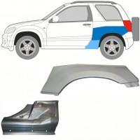 Reperaturka progu + błotnika tylnego do Suzuki Grand Vitara 2005-2012 / Lewa / Zestaw 10841