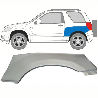 Reperaturka błotnika tylnego część górna do Suzuki Grand Vitara 2005-2012 / Lewa 8508